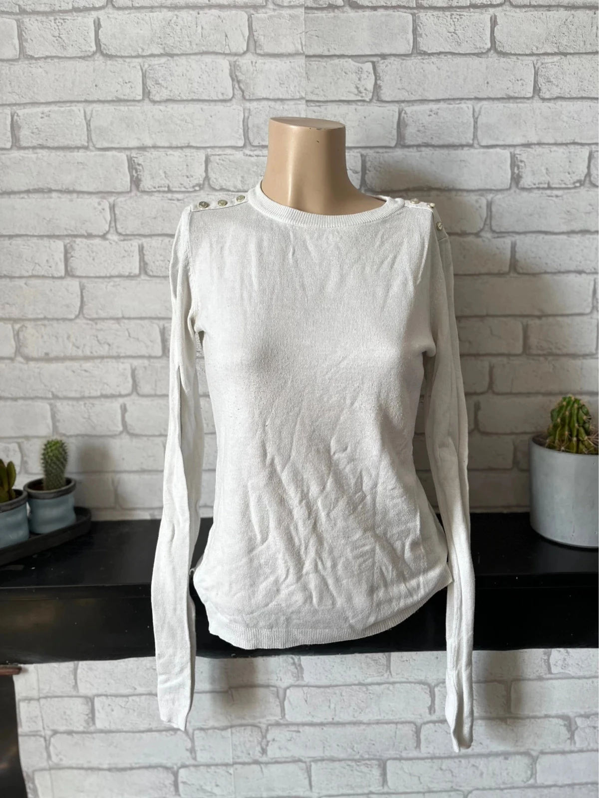 Pull fin blanc Lefties – Taille 38 – Bon état